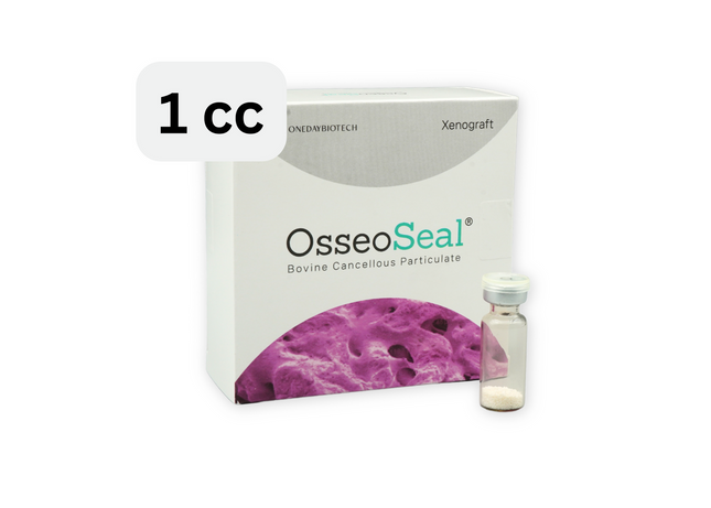 OsseoSeal Xenograft Bovine Powder,  250-1000um [1cc]