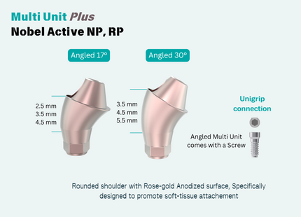 Nobel Biocare MU Plus Angled Abutment 17°/ 30°