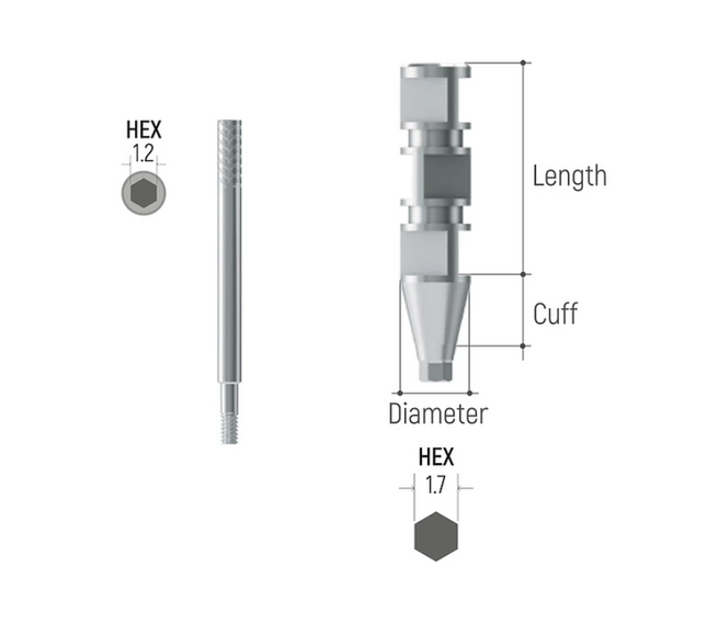 I DO Dental Implant Narrow Pick Up Impression Coping