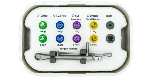 Universal Implant Prosthetic Driver Kit with Torque Wrench | Osseo Shop